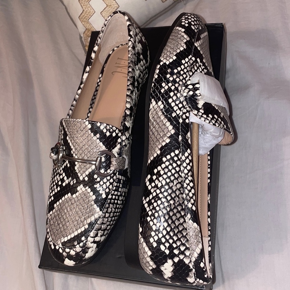 INC Snakeskin Flats